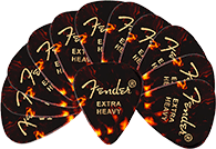 PALHETAS FENDER EXTRA HEAVY TORTOISE 198-0351-200 (PACOTE COM 12)