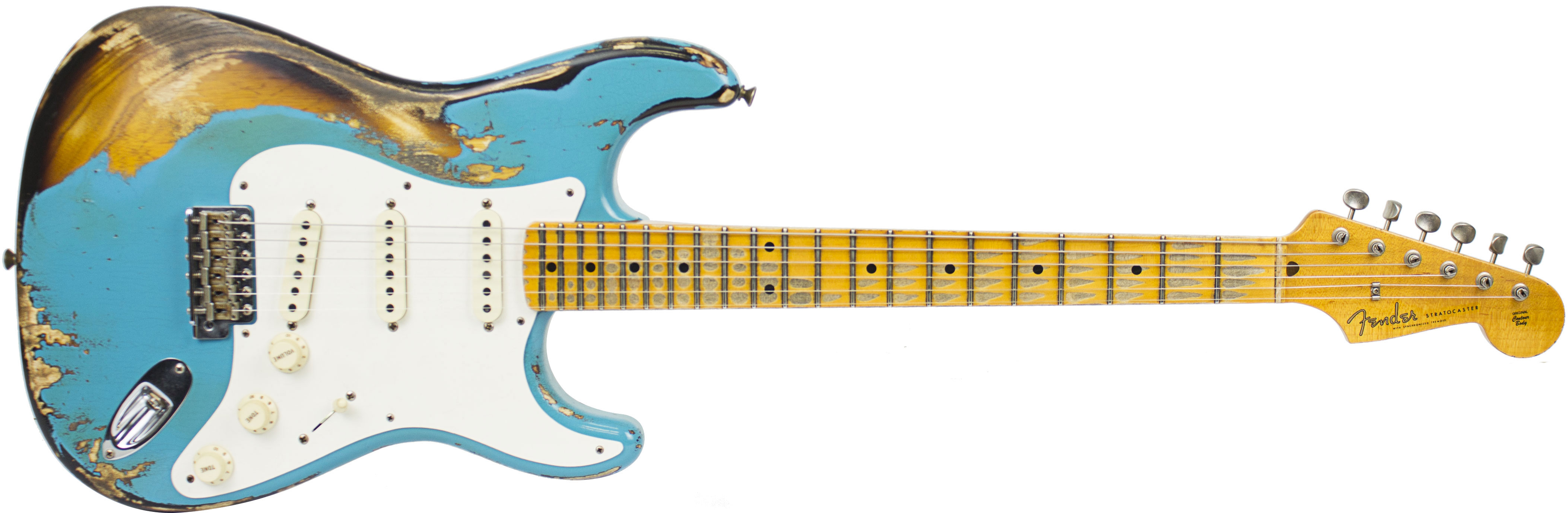 GUITARRA FENDER 57 STRATOCASTER HEAVY RELIC LTD EDITION 923-1009-547 TAOS TURQUOISE OVER 2-TS