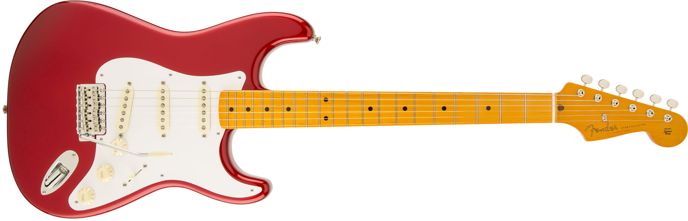 GUITARRA FENDER 50S STRATOCASTER LACQUER MN 014-0061-709 CANDY APPLE RED